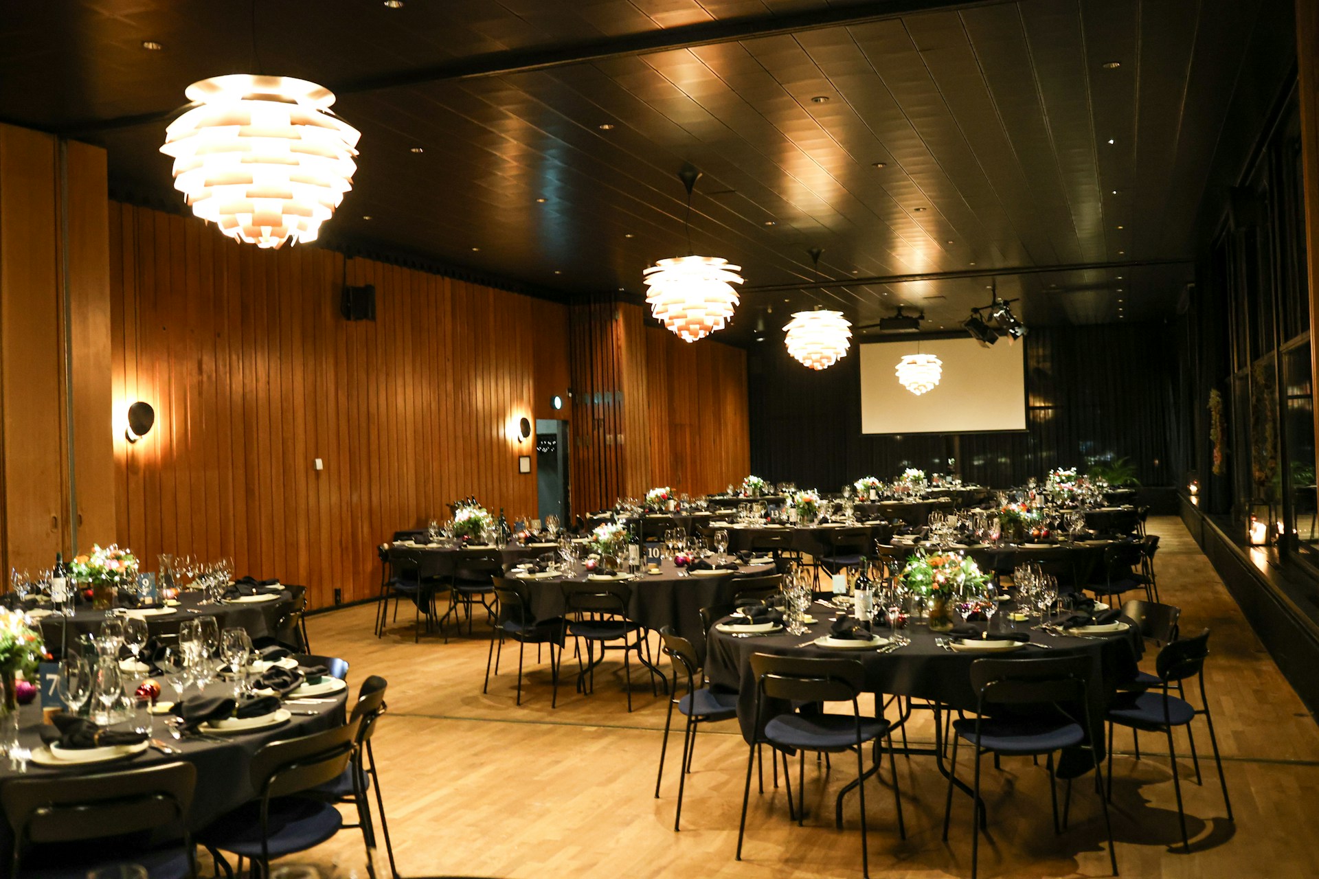 Event hall setup